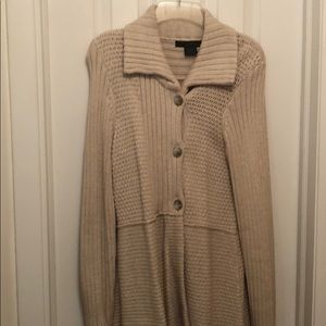 Calvin Klein tan cardigan